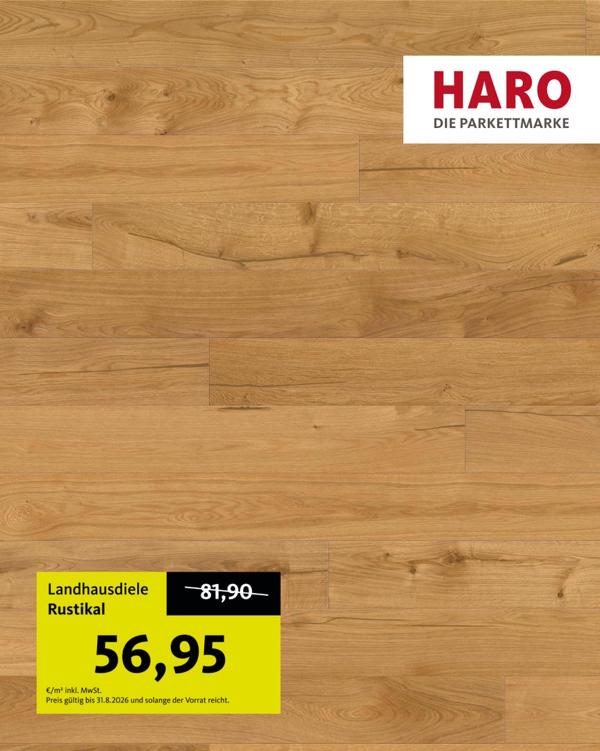 Landhausdiele 180 4V Eiche Rustikal