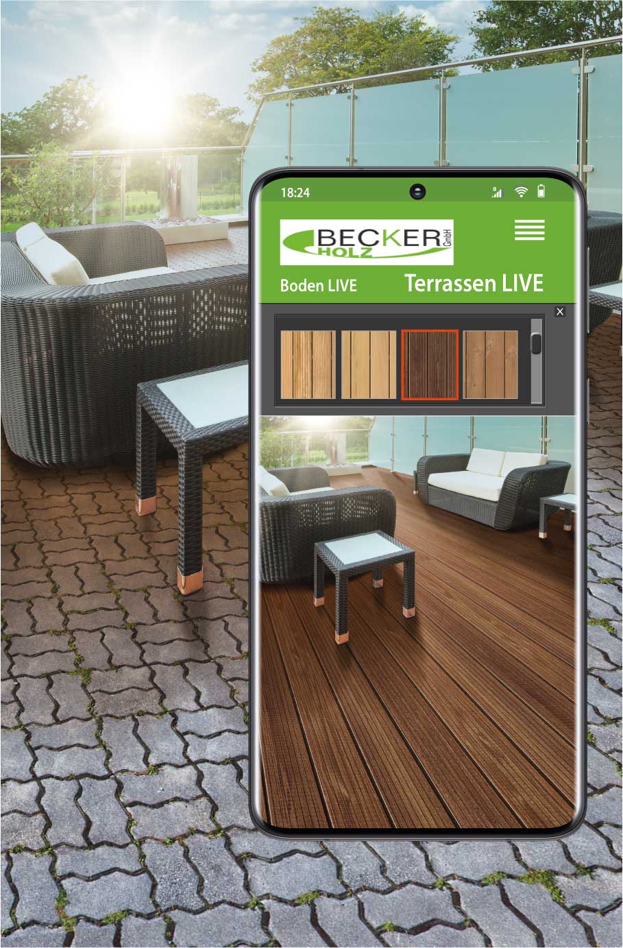 KI Tool designStudio Terrasse LIVE - Becker Holz